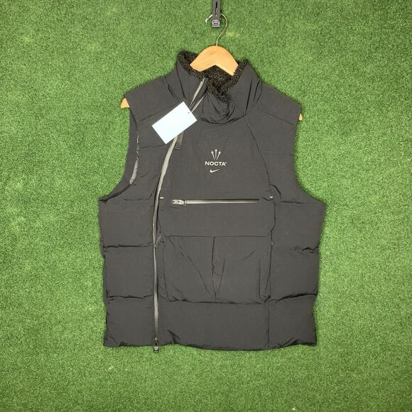 Sz L Nike x NOCTA Drake Tactical Vest Black Nike Tech Puffer Men’s DZ5476-010 - Picture 1 of 10